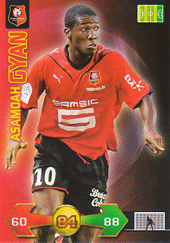 Asamoah Gyan Stade Rennes 2010 Foot Adrenalyn XL #298